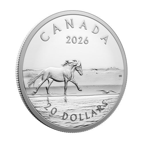 1 oz 2026 Sable Island Horses Proof Silver Coin | Royal Canadian Mint