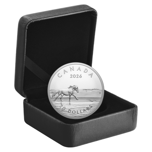 1 oz 2026 Sable Island Horses Proof Silver Coin | Royal Canadian Mint