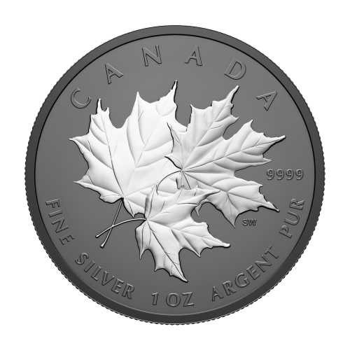1 oz 2026 Triple Maple Black Rhodium Plated Proof Silver Coin | Royal Canadian Mint