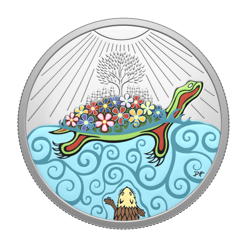 1 oz 2026 Turtle Island Colourized Proof Silver Coin | Royal Canadian Mint