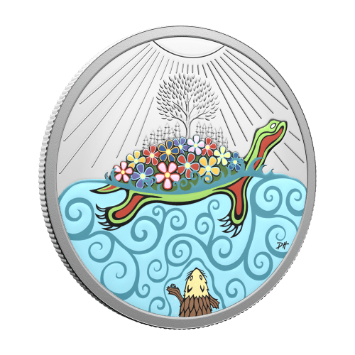 1 oz 2026 Turtle Island Colourized Proof Silver Coin | Royal Canadian Mint