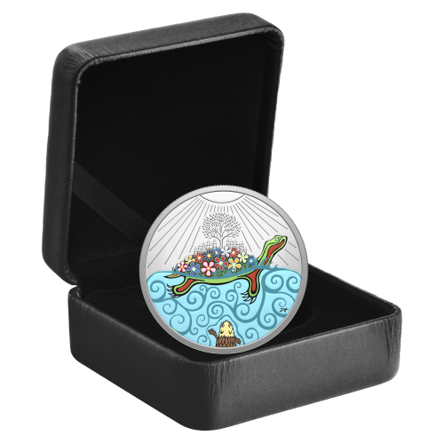 1 oz 2026 Turtle Island Colourized Proof Silver Coin | Royal Canadian Mint