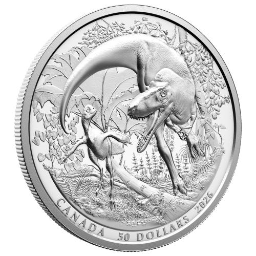 5 oz 2026 Mintlab: Exceptional Discoveries Dinosaurs of Canada Proof Silver Coin | Royal Canadian Mint