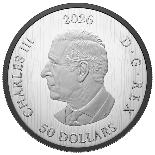 5 oz 2026 Triple Maple Black Rhodium Plated Proof Silver Coin | Royal Canadian Mint