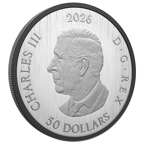 5 oz 2026 Triple Maple Black Rhodium Plated Proof Silver Coin | Royal Canadian Mint
