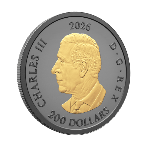 1 oz 2026 Triple Maple Black Rhodium Plated Proof Gold Coin | Royal Canadian Mint