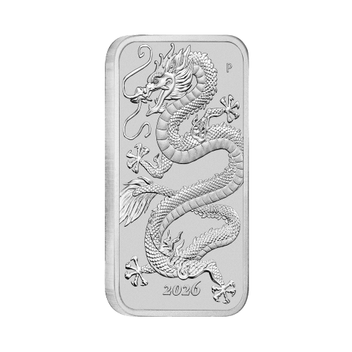 1 oz 2026 Dragon Rectangular Silver Coin | Perth Mint