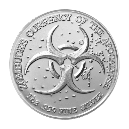 1 oz Zombucks World: Necrowolf Silver Round | Sunshine Minting