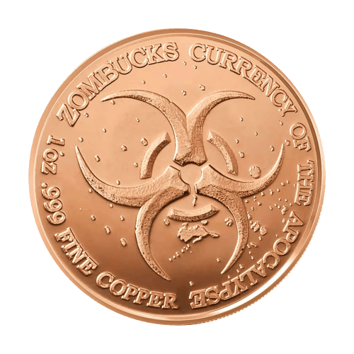 1 oz Zombucks World: Necrowolf Copper Round | Sunshine Minting