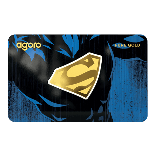 0.1 gram Superman S-Shield Shaped Proof Gold Coin | Agoro by New Zealand Mint