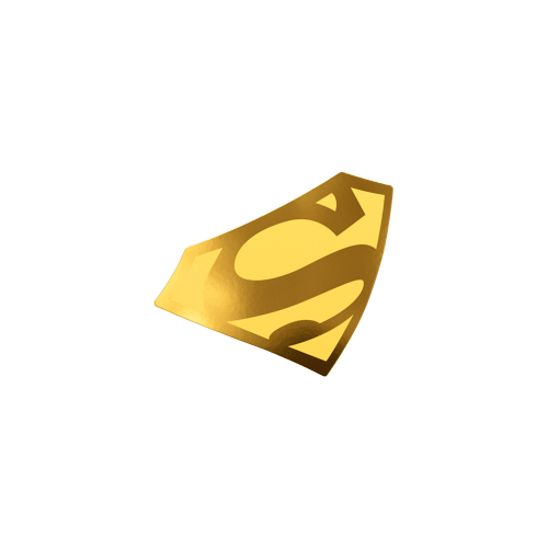 0.1 gram Superman S-Shield Shaped Proof Gold Coin | Agoro by New Zealand Mint
