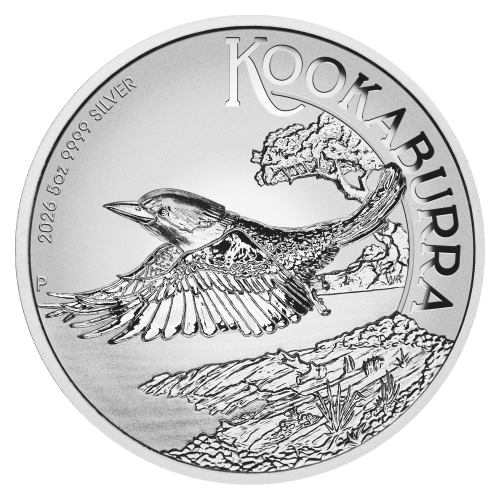 5 oz 2026 Australian Kookaburra Incused Silver Coin | Perth Mint