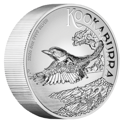 5 oz 2026 Australian Kookaburra Incused Silver Coin | Perth Mint