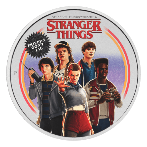 1 oz 2026 Stranger Things: Friends Don't Lie Colourized Silver Coin | Perth Mint
