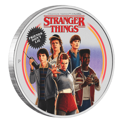 1 oz 2026 Stranger Things: Friends Don't Lie Colourized Silver Coin | Perth Mint