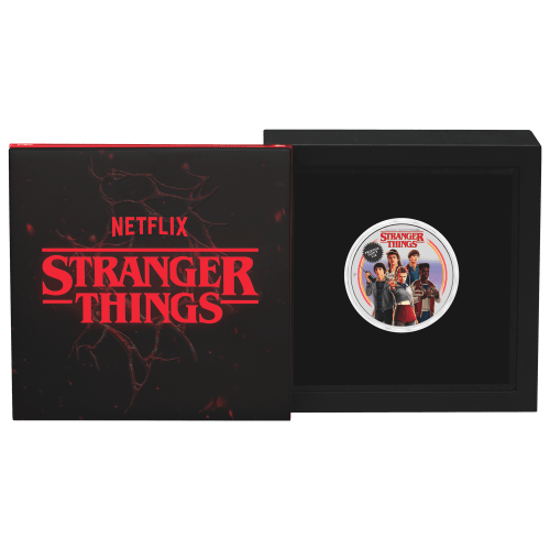 1 oz 2026 Stranger Things: Friends Don't Lie Colourized Silver Coin | Perth Mint
