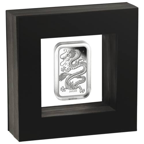 1 oz 2026 Dragon Rectangular Proof Silver Coin | Perth Mint