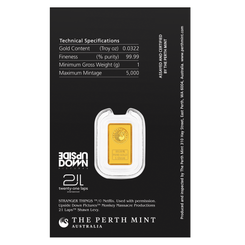 1 gram 2026 Stranger Things Gold Bar | Perth Mint