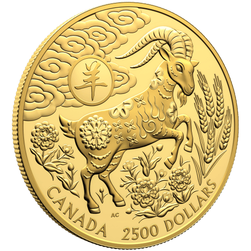 1 kilogram 2027 Lunar Year of The Goat Proof Gold Coin | Royal Canadian Mint
