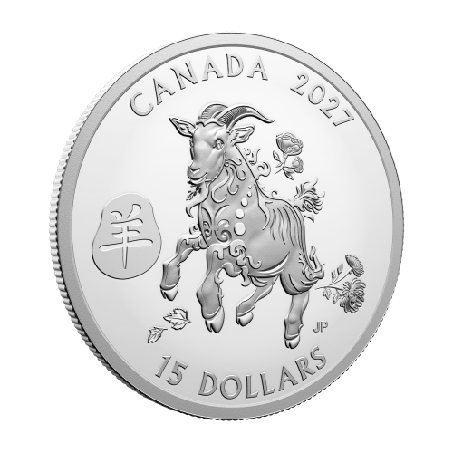 1 oz 2027 Lunar Year of The Goat Proof Silver Coin | Royal Canadian Mint