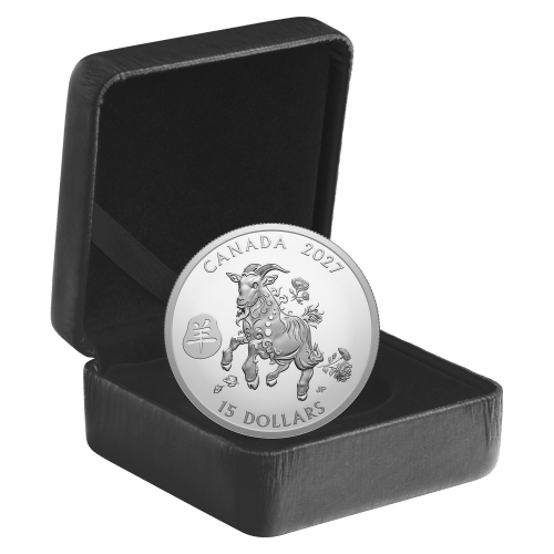 1 oz 2027 Lunar Year of The Goat Proof Silver Coin | Royal Canadian Mint