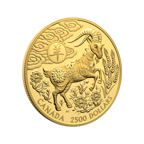1/2 oz 2027 Lunar Year of The Goat Proof Gold Coin | Royal Canadian Mint