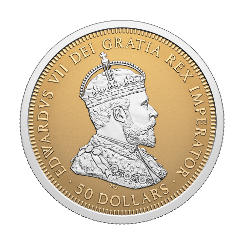 Set of 4 x 2027 125th Anniversary of The Coronation of King Edward VII Reverse Proof Fractional Gold Coins | Royal Canadian Mint