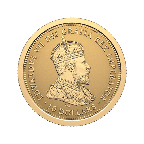 Set of 4 x 2027 125th Anniversary of The Coronation of King Edward VII Reverse Proof Fractional Gold Coins | Royal Canadian Mint