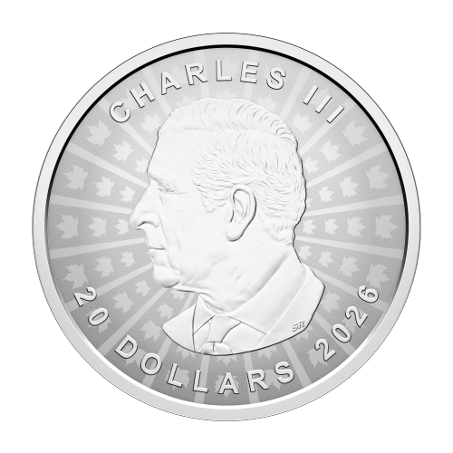 1 oz 2026 Ultra High Relief Maple Leaf Colourized Reverse Proof Silver Coin | Royal Canadian Mint