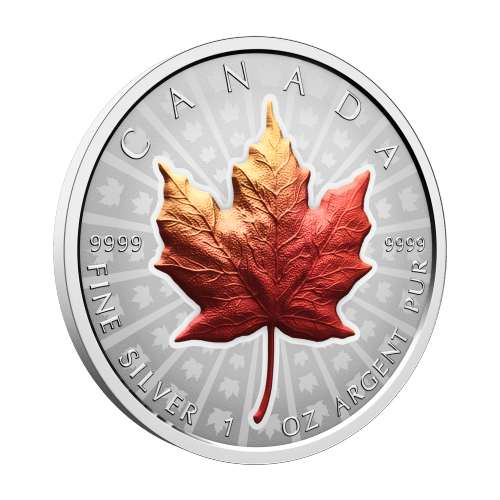 1 oz 2026 Ultra High Relief Maple Leaf Colourized Reverse Proof Silver Coin | Royal Canadian Mint