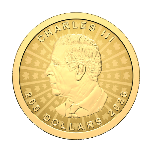 1 oz 2026 Ultra High Relief Maple Leaf Colourized Reverse Proof Gold Coin | Royal Canadian Mint