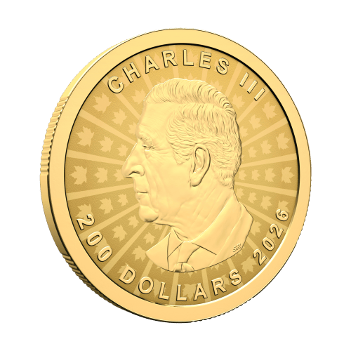 1 oz 2026 Ultra High Relief Maple Leaf Colourized Reverse Proof Gold Coin | Royal Canadian Mint