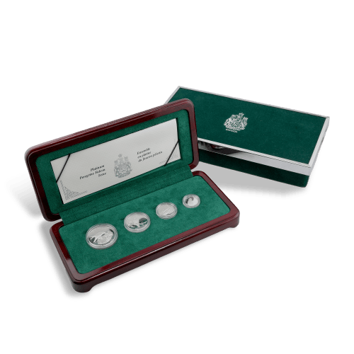 Set of 4 x 1996 Peregrine Falcon Platinum Coins | Royal Canadian Mint