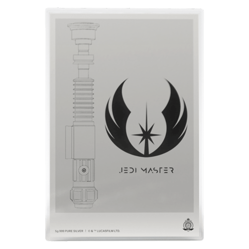 1/2 oz Star Wars: Obi Wan Kenobi Foil and Lightsaber Shaped Silver Coin Set | Agoro by New Zealand Mint
