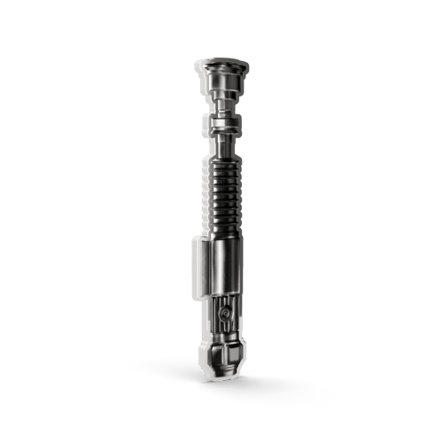 1/2 oz Star Wars: Obi Wan Kenobi Foil and Lightsaber Shaped Silver Coin Set | Agoro by New Zealand Mint