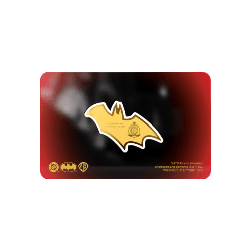 0.1 gram Batman Emblem Shaped Proof Gold Coin | Agoro by New Zealand Mint