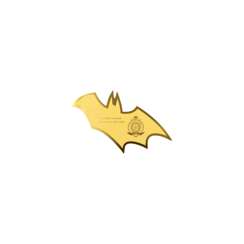 0.1 gram Batman Emblem Shaped Proof Gold Coin | Agoro by New Zealand Mint