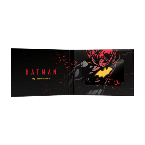 0.1 gram Batman Emblem Shaped Proof Gold Coin | Agoro by New Zealand Mint