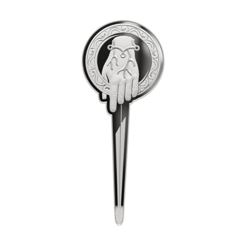 1/3 oz Game of Thrones: Hand of the King Pin Shaped Proof Silver Coin | Agoro by New Zealand Mint