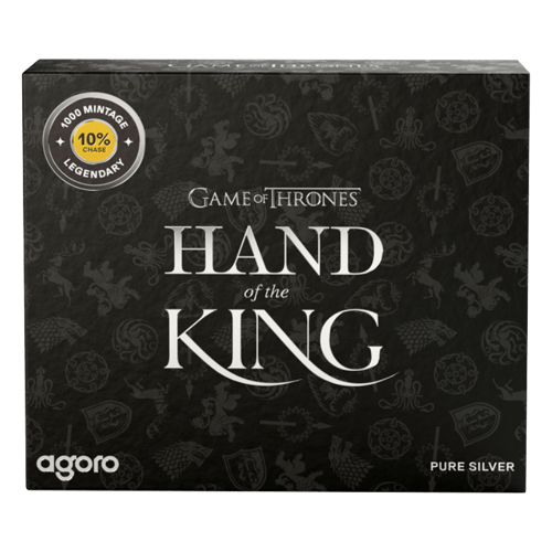 1/3 oz Game of Thrones: Hand of the King Pin Shaped Proof Silver Coin | Agoro by New Zealand Mint