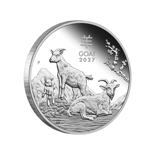 1/2 oz 2027 Lunar Year of the Goat Proof Silver Coin | Perth Mint