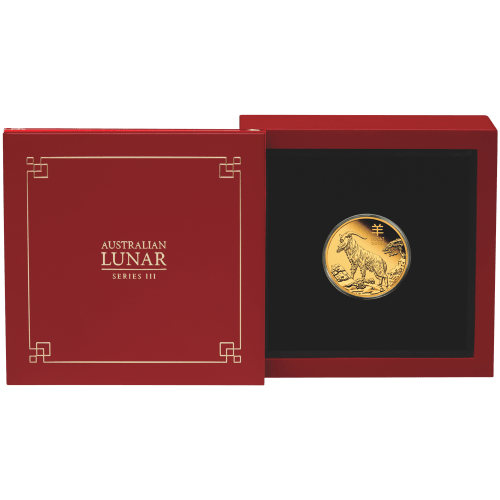 1/4 oz 2027 Lunar Year of the Goat Proof Gold Coin | Perth Mint