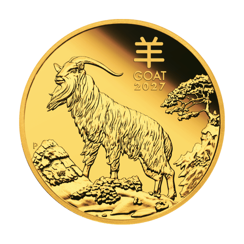 1 oz 2027 Lunar Year of the Goat Proof Gold Coin | Perth Mint
