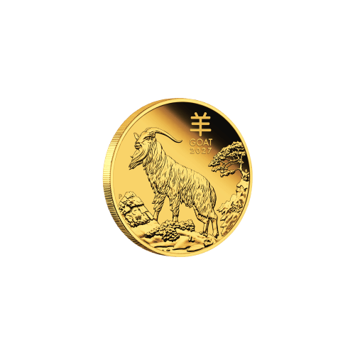 1/10 oz 2027 Lunar Year of the Goat Proof Gold Coin | Perth Mint