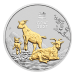 Set of 3 x 1 oz 2027 Lunar Year of the Goat Proof Silver Coins | Perth Mint