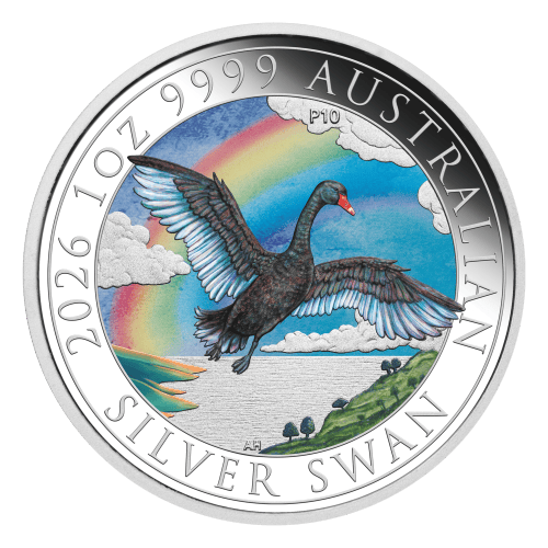 1 oz 2026 Perth Money Expo ANDA Special: Australian Swan Colourized Silver Coin | Perth Mint
