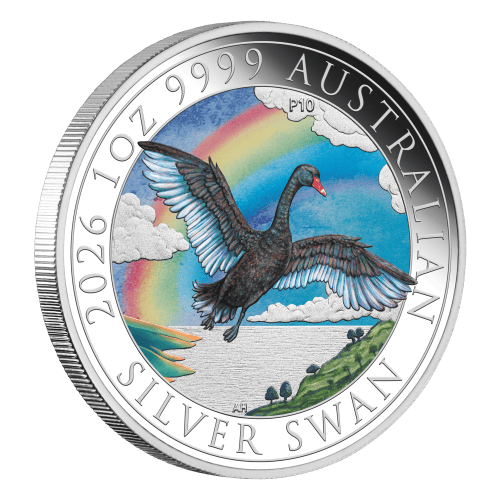 1 oz 2026 Perth Money Expo ANDA Special: Australian Swan Colourized Silver Coin | Perth Mint