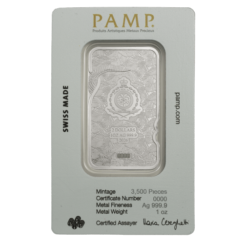 1 oz 2026 Nature's Grip: Nile Crocodile Silver Bar | PAMP Suisse