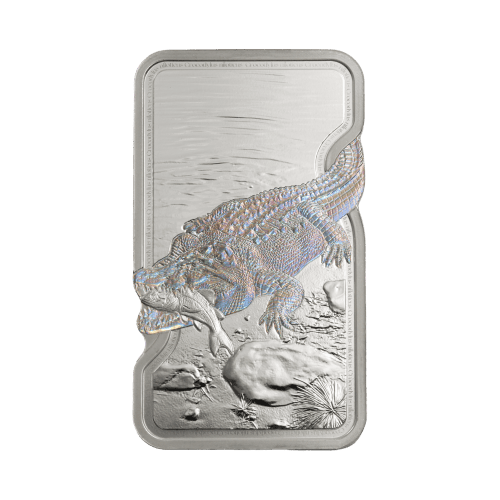 1 oz 2026 Nature's Grip: Nile Crocodile Silver Bar | PAMP Suisse