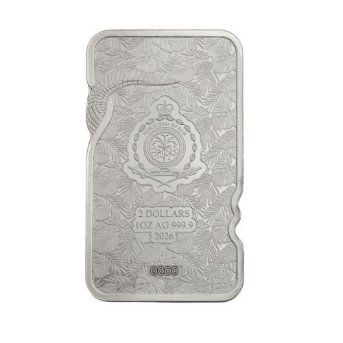 1 oz 2026 Nature's Grip: Nile Crocodile Silver Bar | PAMP Suisse